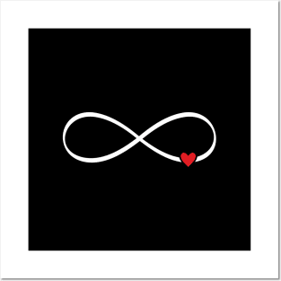 Heart infinity sign symbol gift Posters and Art